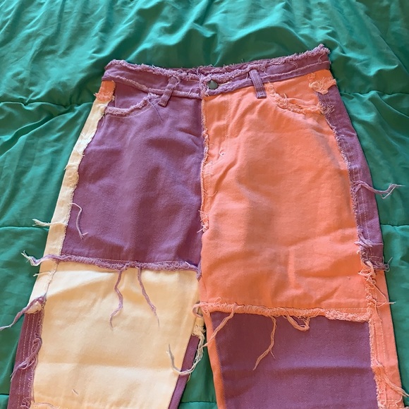 Pastel patchwork pants - Picture 2 of 5